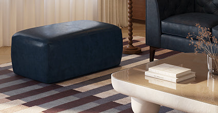 Pouf in pelle Denver