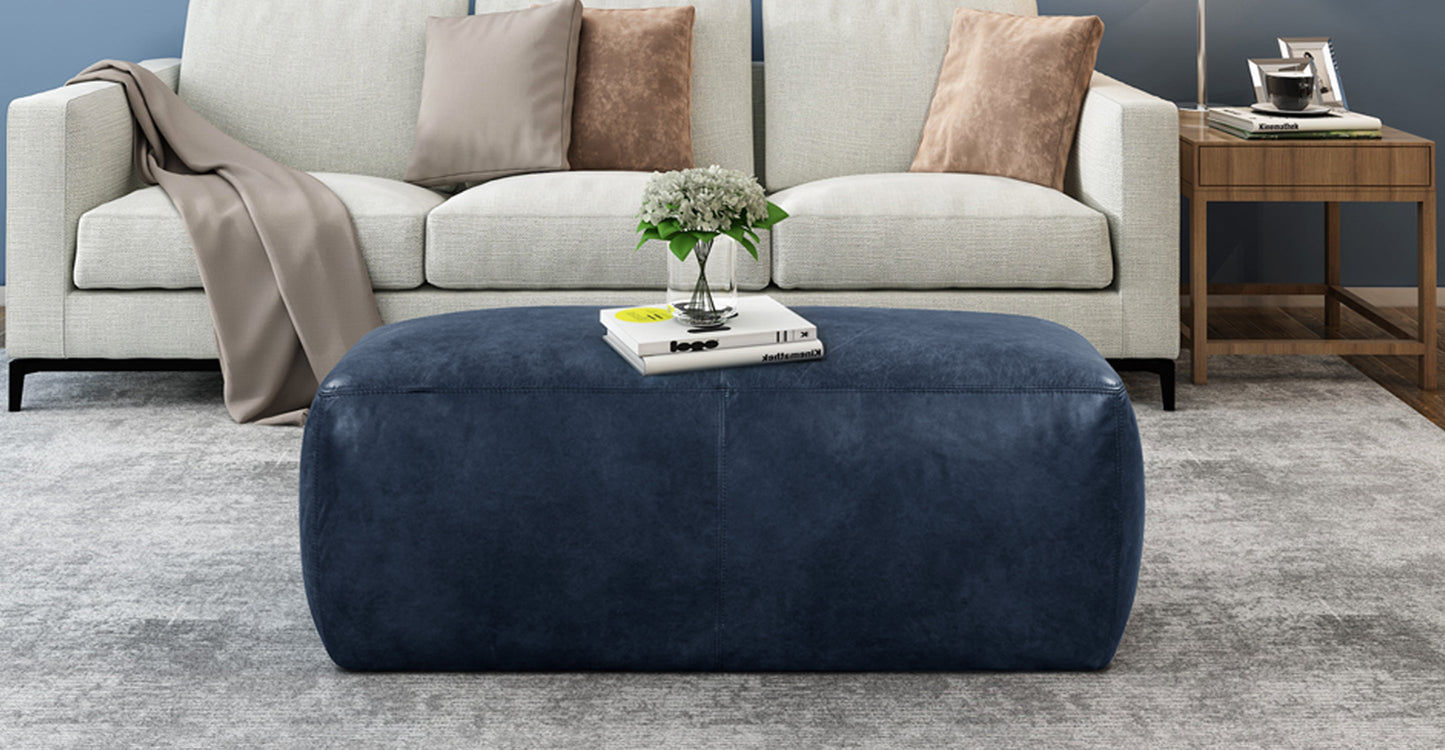 Pouf in pelle Denver