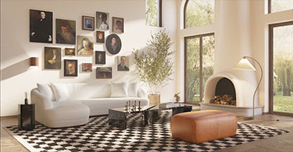 Pouf in pelle Denver