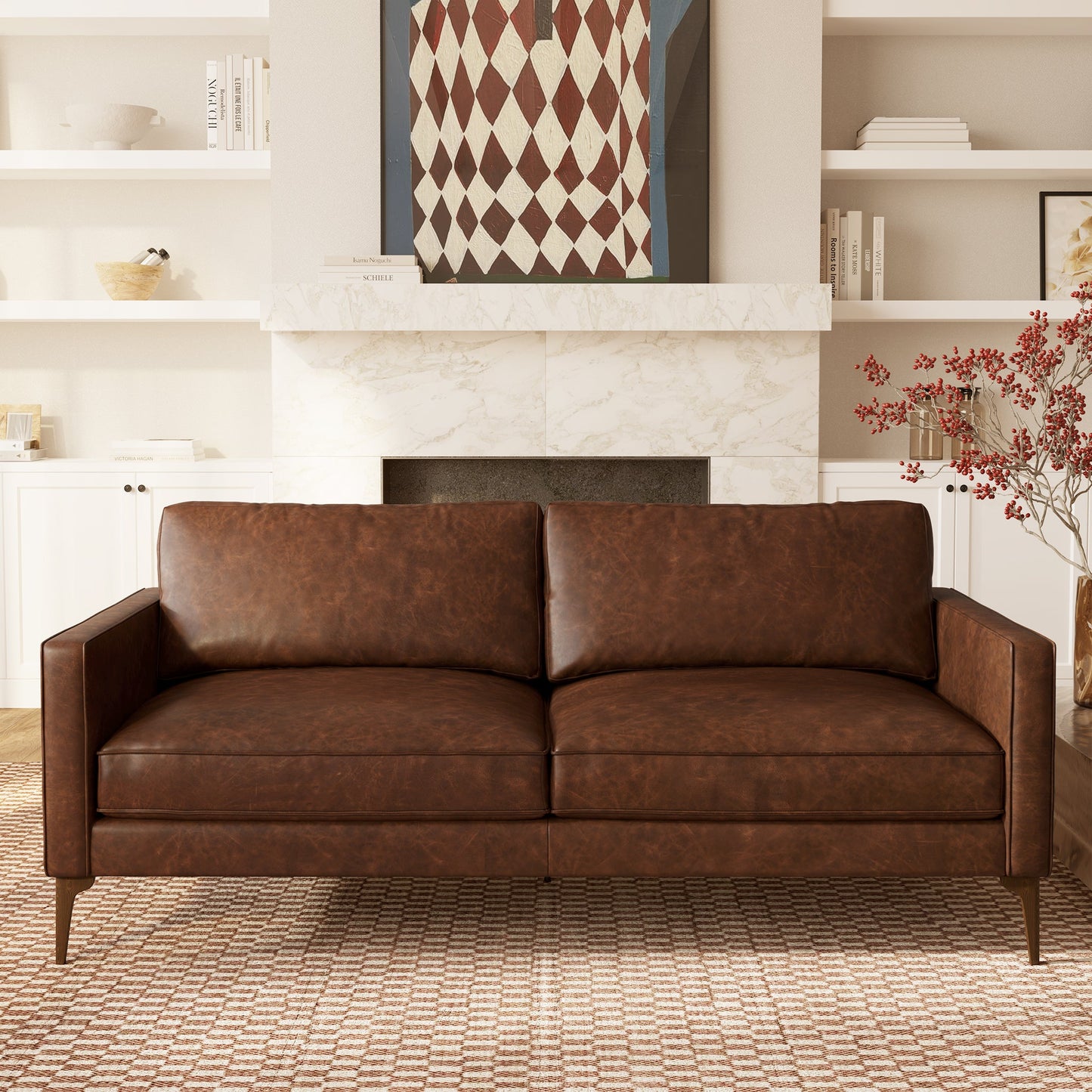 Divano in pelle Mateo