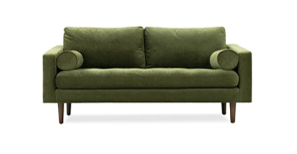 Divano da appartamento in velluto Napa 72