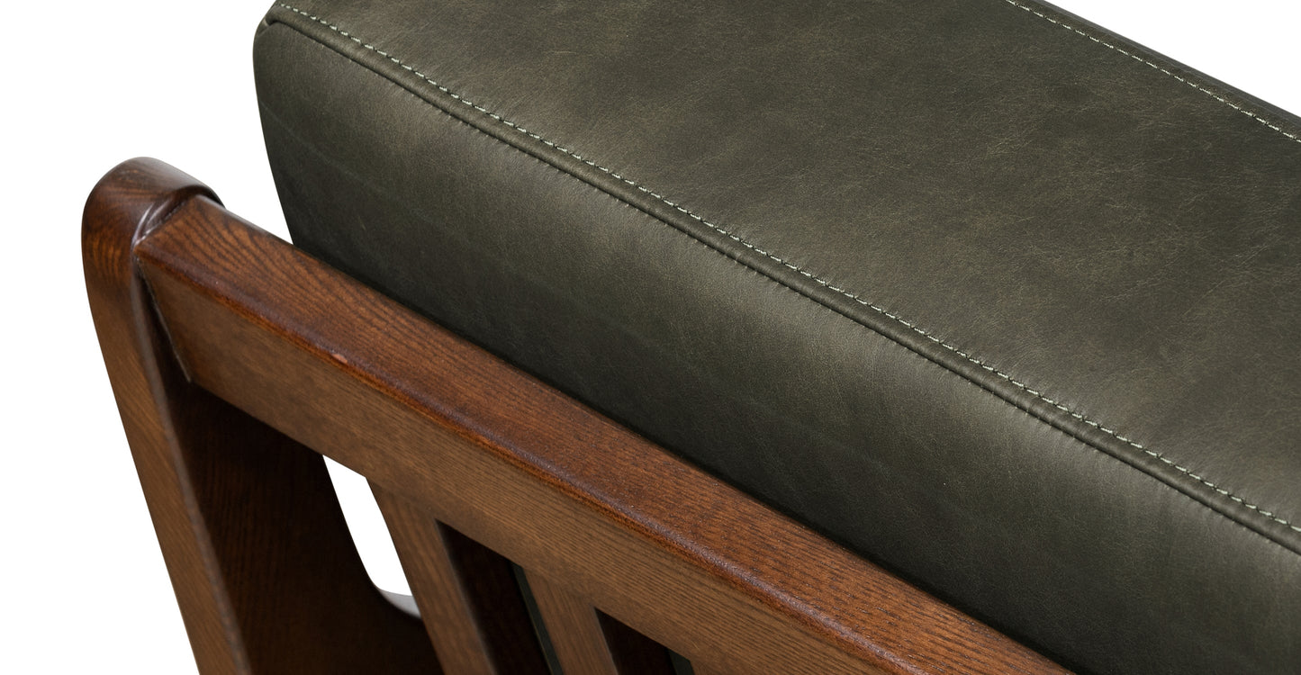 Poltrona in pelle Verity