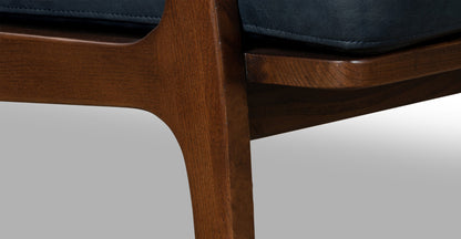 Poltrona in pelle Verity