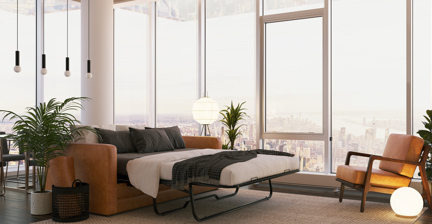 Poltrona in pelle Verity