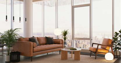 Poltrona in pelle Verity