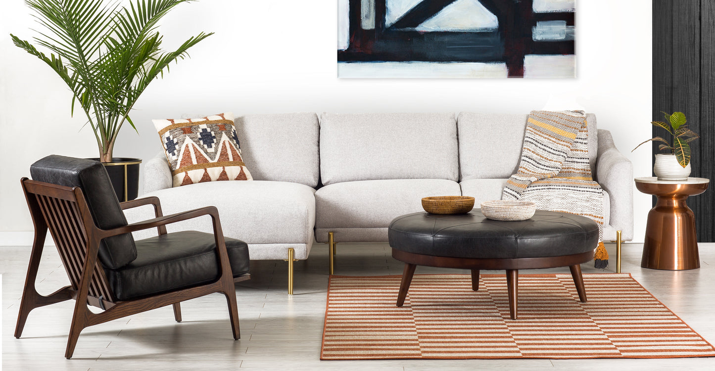 Poltrona in pelle Verity