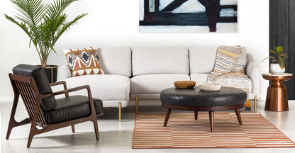 Poltrona in pelle Verity