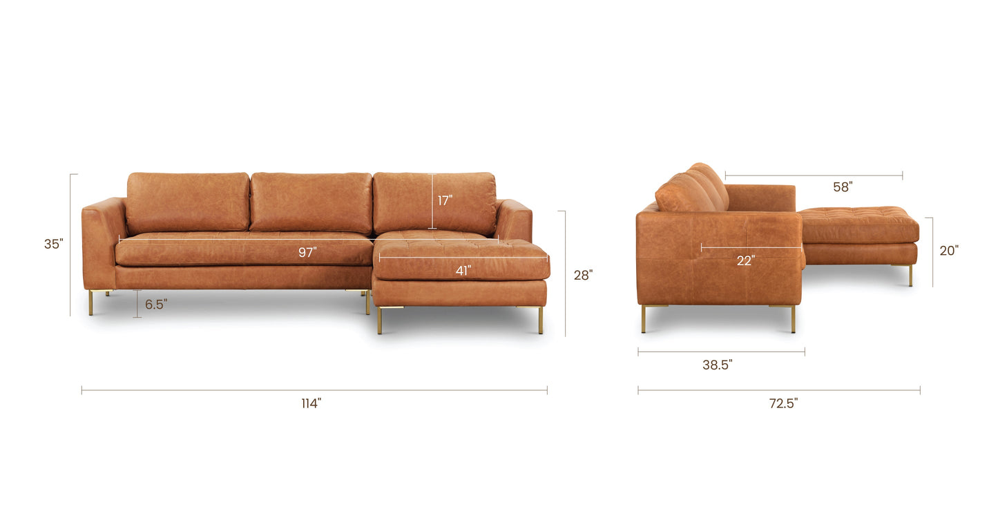 Sezionale Calle rivolta a destra