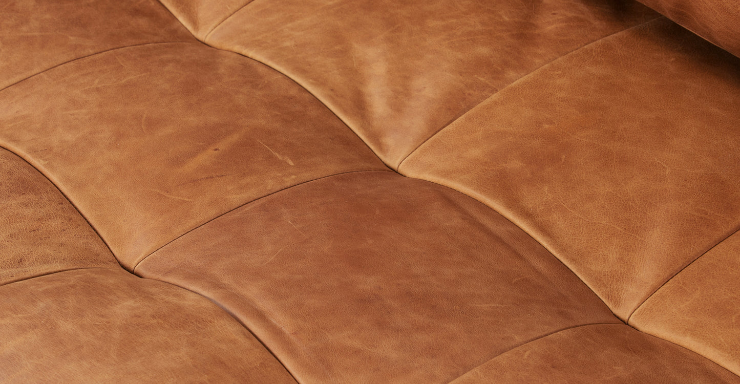 Divano letto trasformabile estraibile in pelle Napa 82