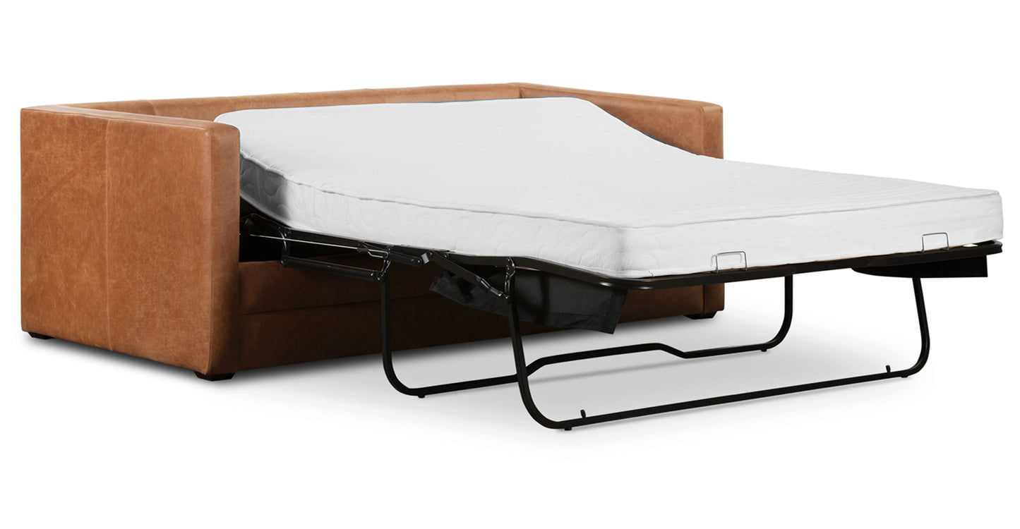 Divano letto trasformabile estraibile in pelle Napa 82