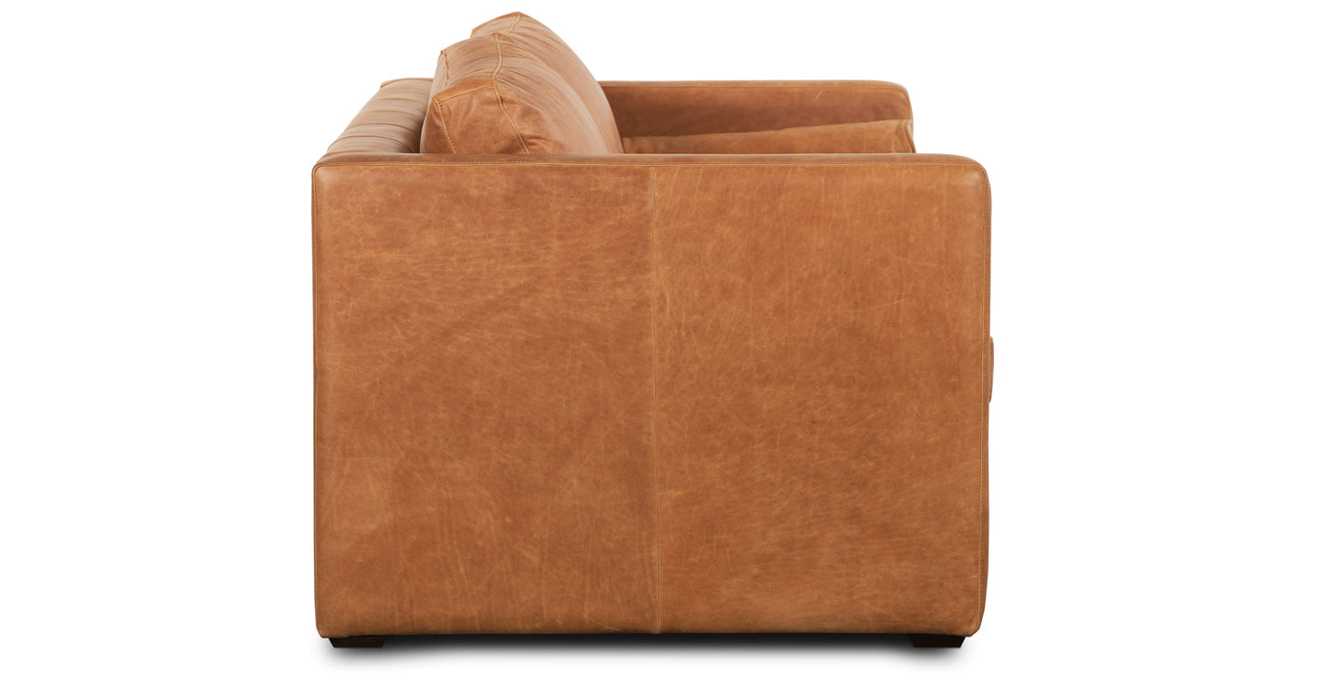 Divano letto trasformabile estraibile in pelle Napa 82