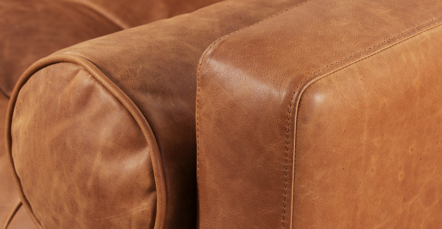 Divano letto trasformabile estraibile in pelle Napa 82