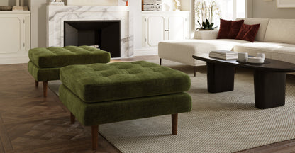 Pouf in velluto Napa