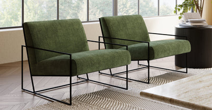 Poltrona in tessuto Bo