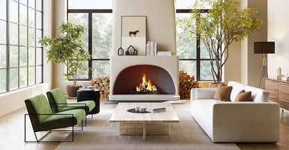 Poltrona in tessuto Bo