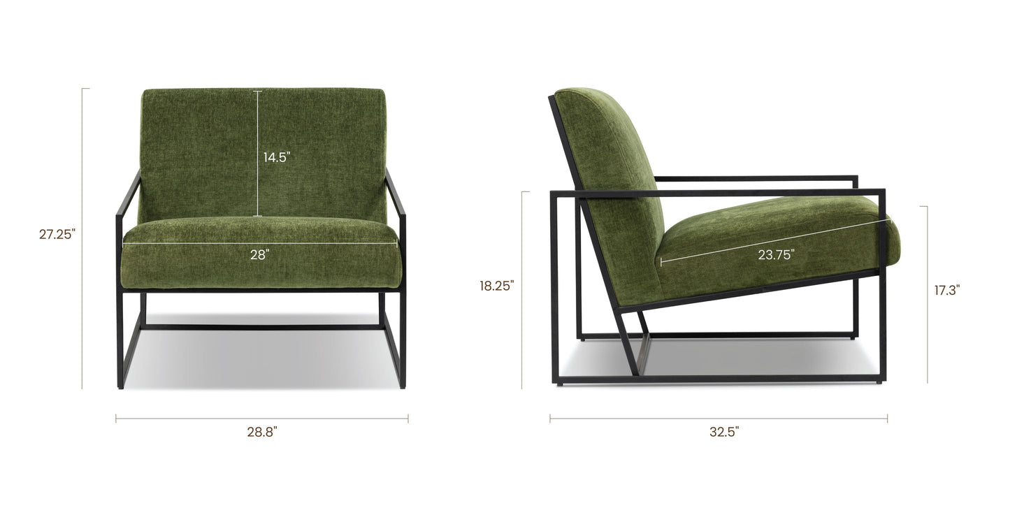 Poltrona in tessuto Bo