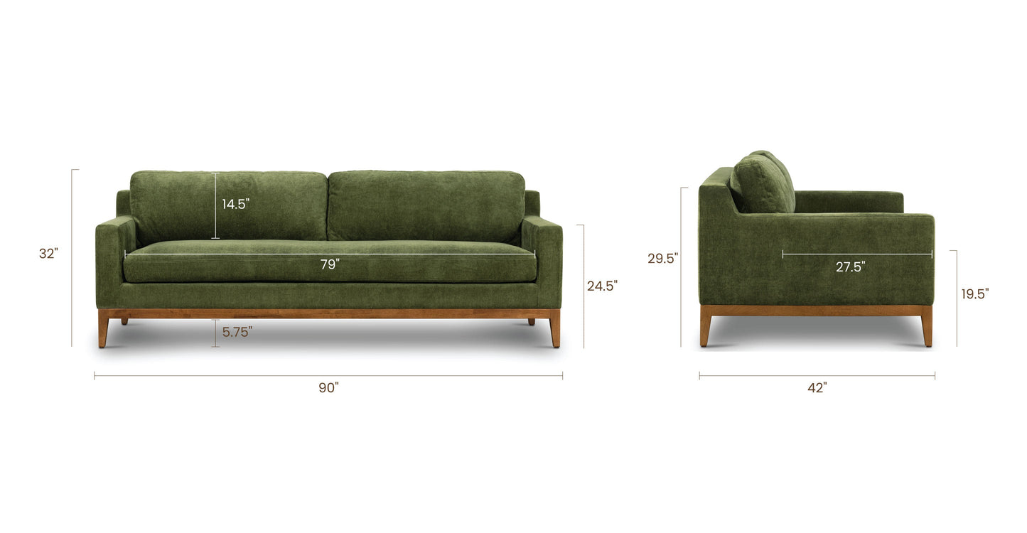 Divano in velluto Zyon