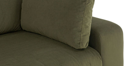 Divano componibile Malaga Velvet rivolto a sinistra