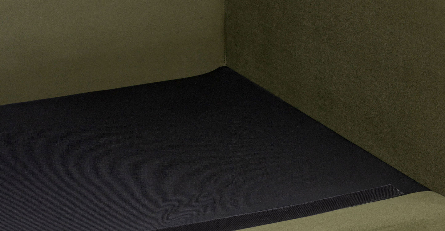 Divano componibile Malaga Velvet rivolto a sinistra