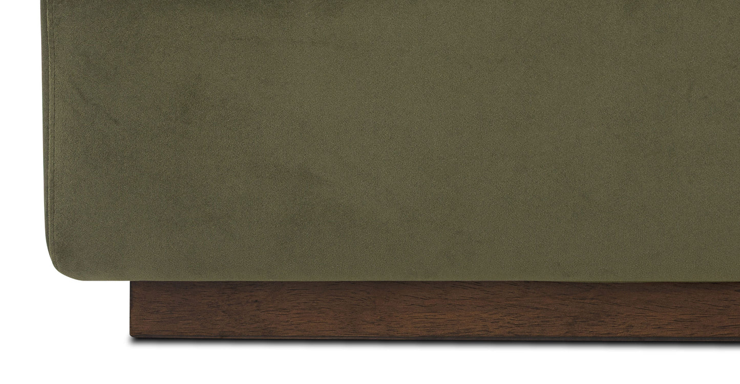 Divano componibile Malaga Velvet rivolto a sinistra