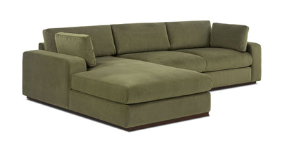 Divano componibile Malaga Velvet rivolto a sinistra