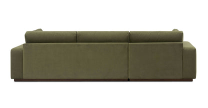 Divano componibile Malaga Velvet rivolto a sinistra