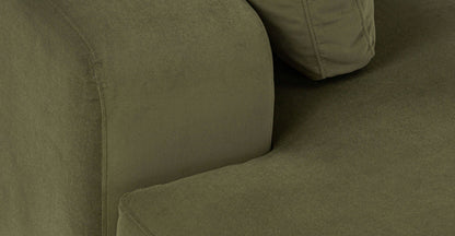 Divano componibile Malaga Velvet rivolto a sinistra