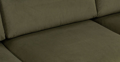 Divano componibile Malaga Velvet rivolto a sinistra