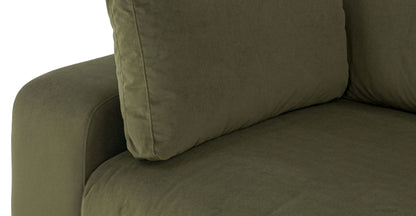 Divano componibile Malaga Velvet rivolto a destra