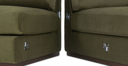 Divano componibile Malaga Velvet rivolto a destra