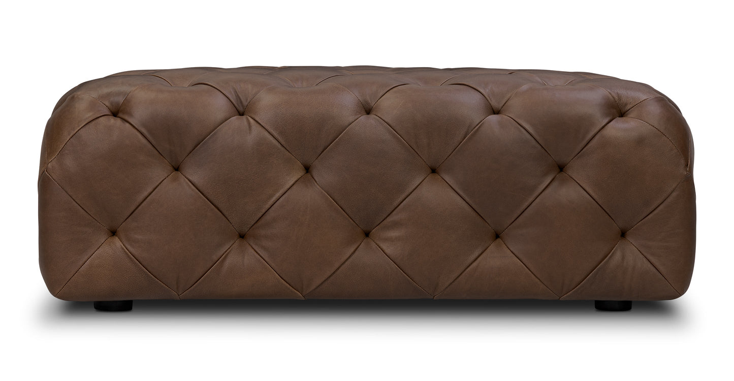 Pouf in pelle di Torino