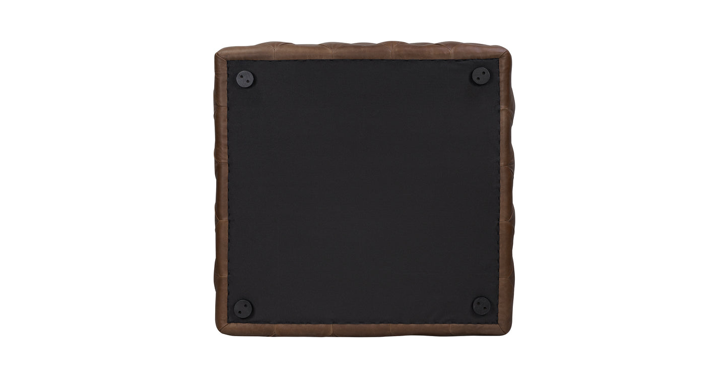 Pouf in pelle di Torino