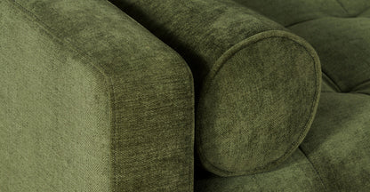 Divano angolare in velluto Napa