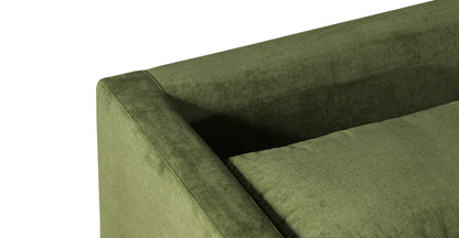 Divano angolare in velluto Napa