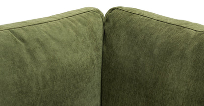 Divano angolare in velluto Napa