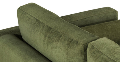 Divano angolare in velluto Napa