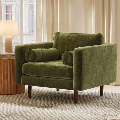 Poltrona in velluto Napa