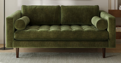 Divano da appartamento in velluto Napa 72