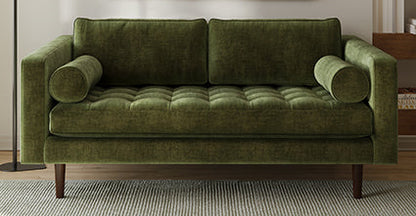 Divano da appartamento in velluto Napa 72