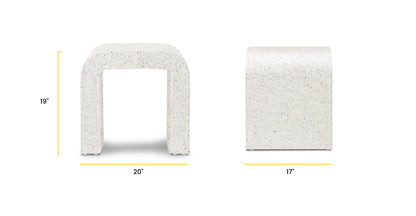 Tavolino laterale a ferro di cavallo di Napoli