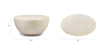 Tavolino ovale Trevi