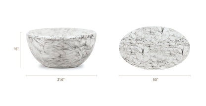 Tavolino ovale Trevi