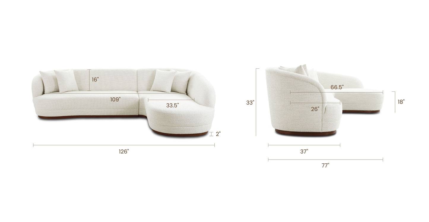 Divano componibile Arles lato destro