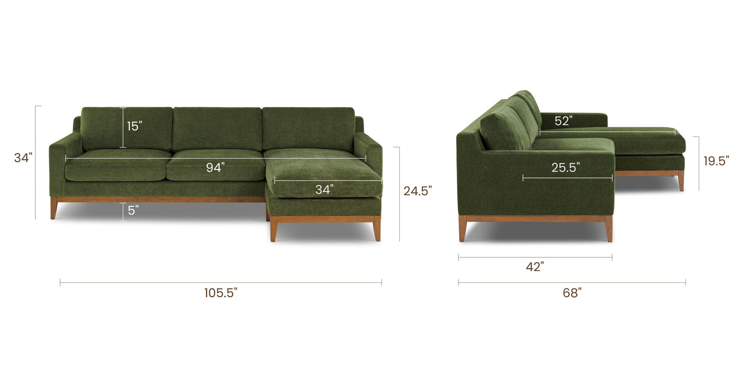 Zyon 105.5 Chaise longue reversibile componibile