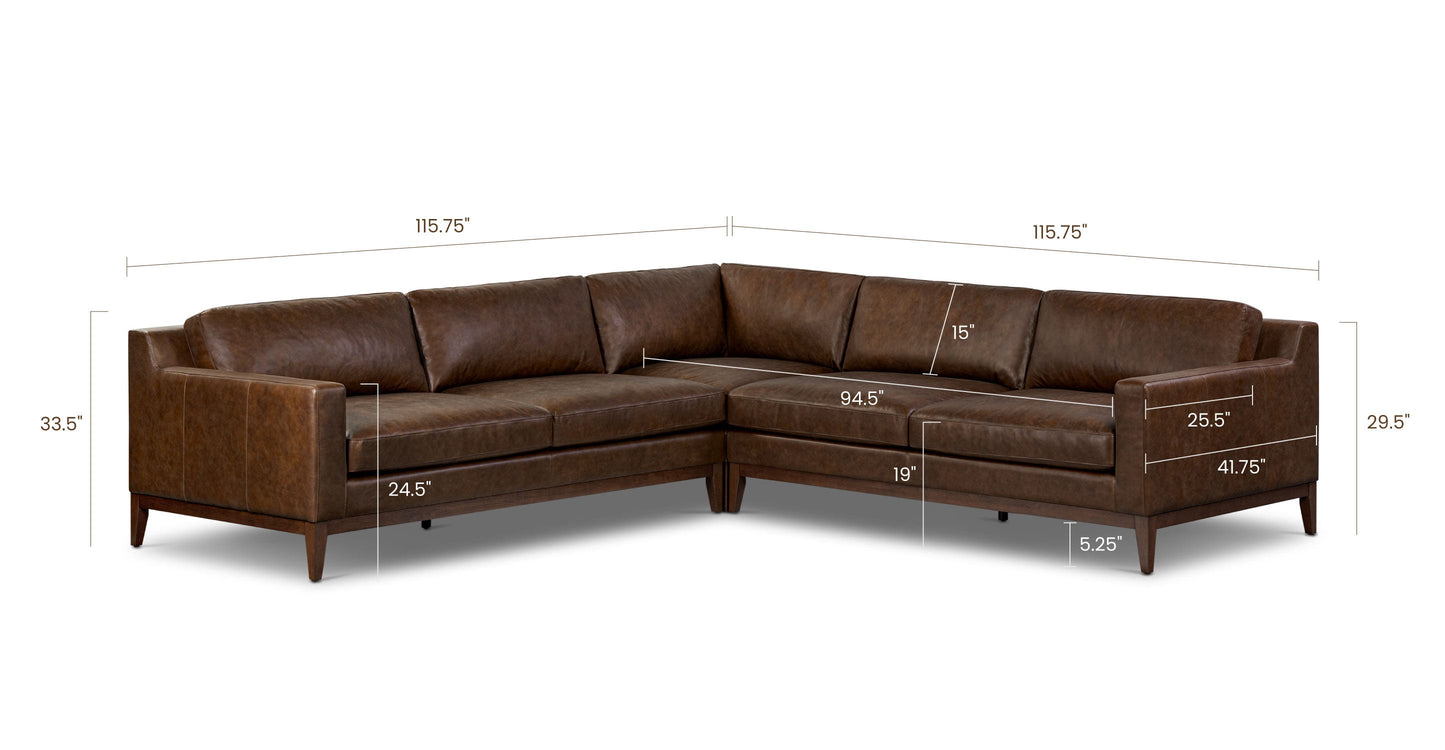 Divano angolare Zyon 115