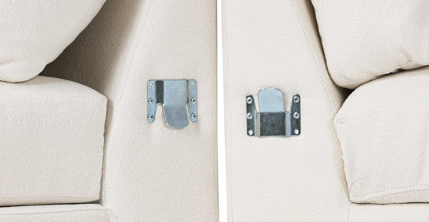 Divano componibile Cordoba con contenitore rivolto a destra