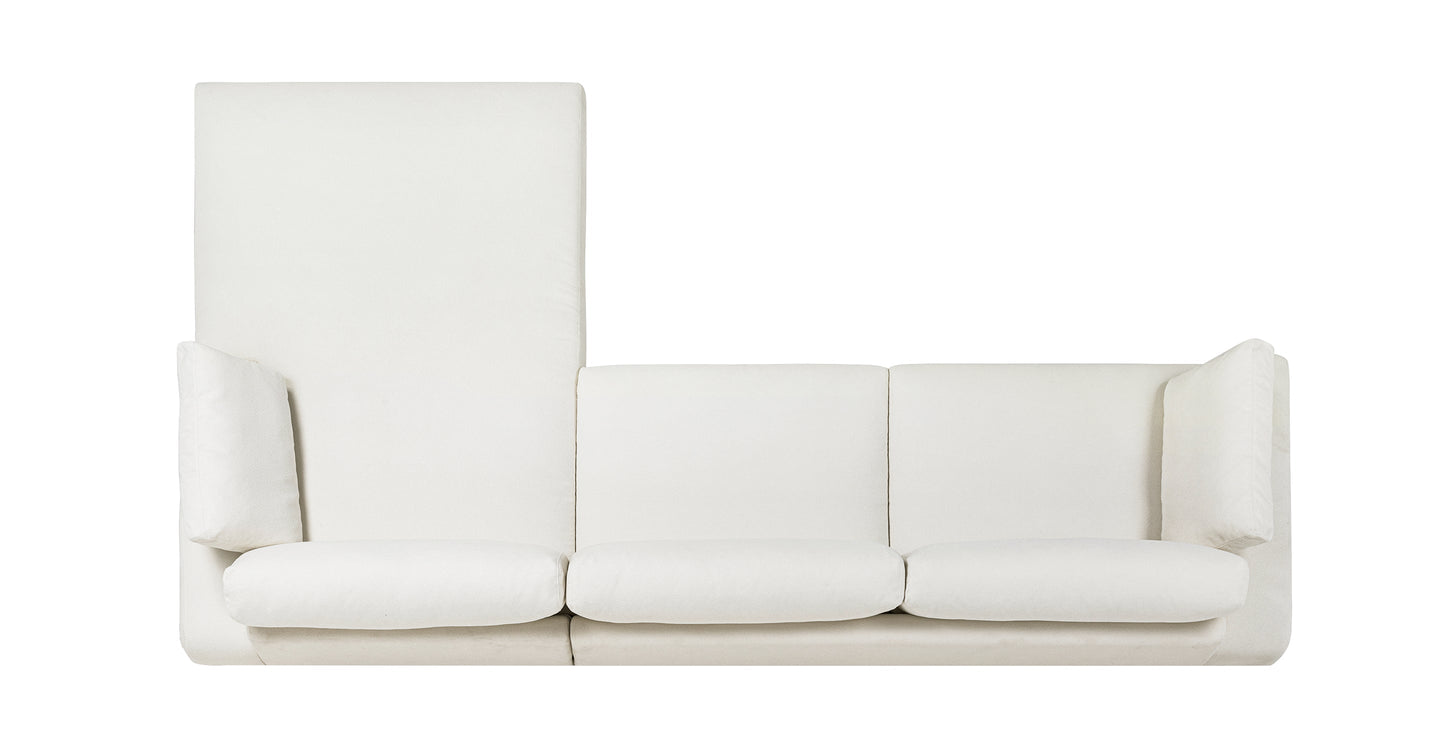 Divano componibile Cordoba con contenitore rivolto a destra