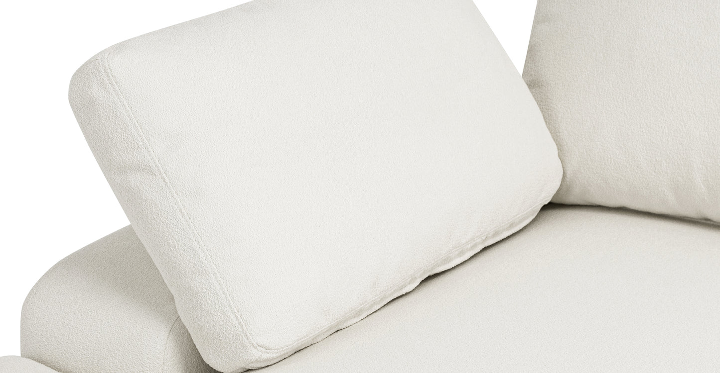 Divano componibile Cordoba con contenitore rivolto a sinistra