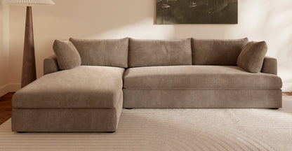 Divano componibile Milo con contenitore rivolto a sinistra