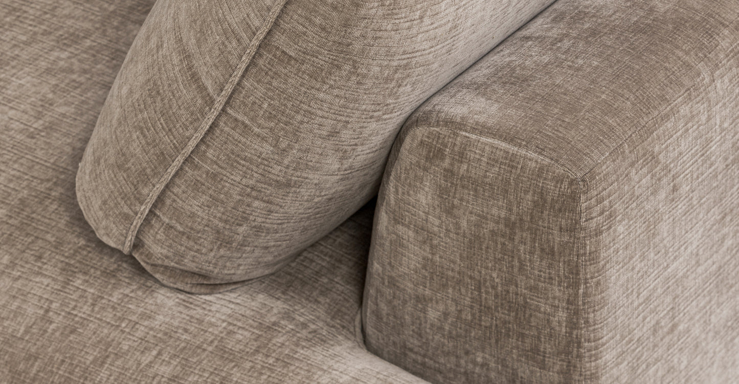 Divano componibile Milo con contenitore rivolto a sinistra